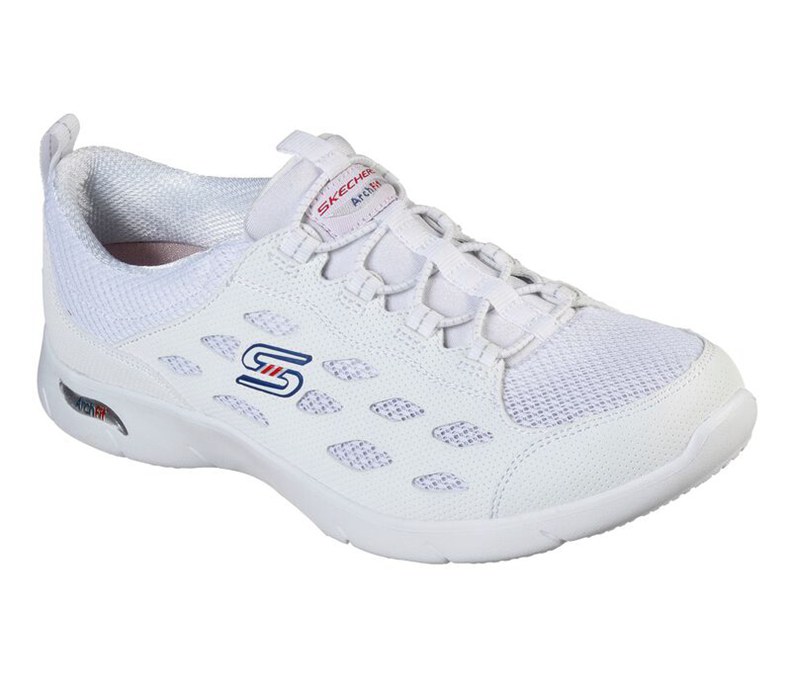 Skechers Arch Fit Refine - Womens Sneakers White/Navy [AU-WD3072]